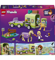 Lego Friends - Rimorchio per cavallo e puledro - Lego 42695 con Cavallo, Pony, Accessori per la Cura degli Animali 279pz Anni 7+