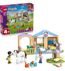 Lego Friends - Clinica veterinaria - Lego 42696 con Stalla, 2 Mini Bamboline, Cagnolino, Coniglietto, Gatto 141pz Anni 4+