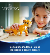 Lego Disney - Simba, il cucciolo del Re Leone - Lego 43243 Parti Snodabili dal Film d'Animazione Anni 6+ 222pz