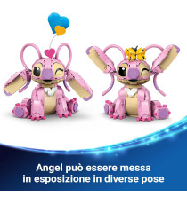 Lego Disney - Angel - Lego 43257 di Lilo & Stitch con 3 Palloncini a Cuore e Farfalla Anni 9+ 784pz