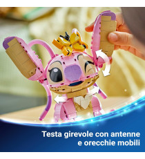Lego Disney - Angel - Lego 43257 di Lilo & Stitch con 3 Palloncini a Cuore e Farfalla Anni 9+ 784pz