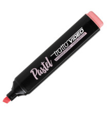 Evidenziatore Tratto Video Pastel - punta a scalpello - tratto 1,0 - 5,0 mm - rosa pastel - Tratto