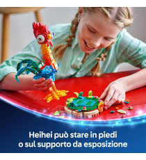 Lego Disney Oceania - HeiHei - Lego 43272 gallo con testa Girevole, ali, piume e coda mobili Anni 9+ 566pz