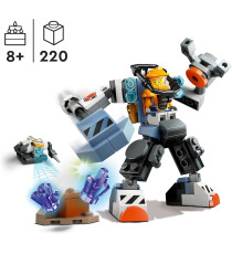 Lego City - Mech di costruzione spaziale - Lego 60428 Tuta Snodabile e Meccanizzata Anni 6+ 140pz