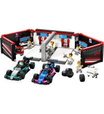 Lego City - Garage con monoposto Mercedes-AMG e Alpine F1 - Lego 60444 Auto da corsa con 2 piloti e 4 meccanici Anni 7+ 678pz