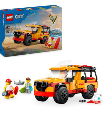 Lego City - Fuoristrada di soccorso del bagnino - Lego 60453 Jeep con 2 minifigure e squalo Anni 6+ 214pz
