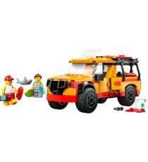 Lego City - Fuoristrada di soccorso del bagnino - Lego 60453 Jeep con 2 minifigure e squalo Anni 6+ 214pz