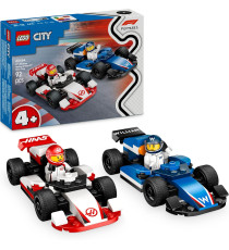 Lego City - Monoposto Williams Racing e Haas F1 - Lego 60464 Auto da corsa e 2 minifigure di piloti e starter brick Anni 4+ 92pz