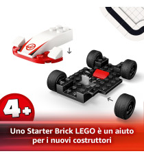 Lego City - Monoposto Williams Racing e Haas F1 - Lego 60464 Auto da corsa e 2 minifigure di piloti e starter brick Anni 4+ 92pz
