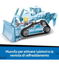 Lego City - Bulldozer giallo - Lego 60466 3 minifigure, mattoncini aggiuntivi e segnali stradali Anni 8+ 682pz