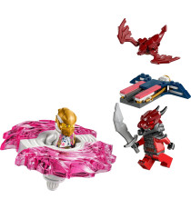 Lego Ninjago - Spinner del drago Spinjitzu di Sora - Lego 71824 2 con Elementi di Potere e 2 Minifigure con Spade Anni 6+ 56pz