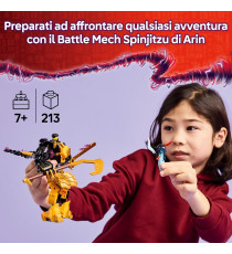 Lego Ninjago - Battle Mech Spinjitzu di Arin - Lego 71839 con Drago Giocattolo Baby Riyu e 2 Minifigure Anni 7+ 213pz
