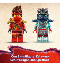 Lego Ninjago - Gara di velocità sulla moto di Kai - Lego 71838 2 motociclette con ruote mobili, 2 minifigure Anni 6+ 79pz