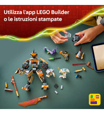 Lego Ninjago - Mech della missione di Cole e drago Zane - Lego 71854 con Action Figure 3 minifigure e spade Anni 7+ 364pz
