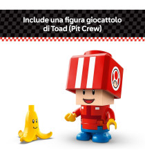 Lego Super Mario - Mario Kart: Kart standard - Lego 72032 con Toad in Tuta Rossa 7+ 174pz