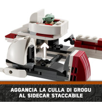 Lego Star Wars - La fuga del BARC Speeder - Lego 75378 con Grogu (Baby Yoda) e la minifigure di Kelleran Beq Anni 8+ 221pz