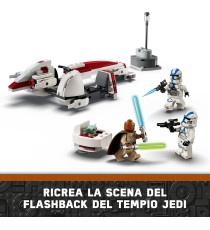 Lego Star Wars - La fuga del BARC Speeder - Lego 75378 con Grogu (Baby Yoda) e la minifigure di Kelleran Beq Anni 8+ 221pz