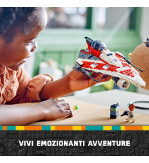 Lego Star Wars - Starfighter di Jedi Bob - Lego 75388  cabina di pilotaggio apribile con stiva, 2 shooter a molla 8+ 305pz