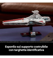 Lego Star Wars - Attack Cruiser classe Venator - Lego 75441 Astronave della Repubblica 643pz Anni 18+