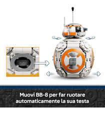 Lego Star Wars - Droide astromeccanico BB-8 - Lego 75452 Action Figure con Testa Rotante 569pz Anni 10+