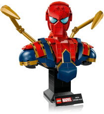 Lego Marvel - Busto di Iron Spider-Man - Lego 76326 con 2 Braccia Mobili, Testa Girevole e Minifigure Anni 18+ 379pz