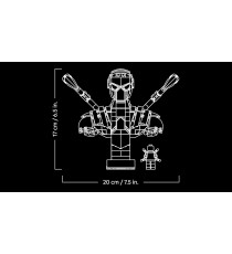 Lego Marvel - Busto di Iron Spider-Man - Lego 76326 con 2 Braccia Mobili, Testa Girevole e Minifigure Anni 18+ 379pz