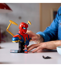 Lego Marvel - Busto di Iron Spider-Man - Lego 76326 con 2 Braccia Mobili, Testa Girevole e Minifigure Anni 18+ 379pz