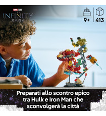 Lego Marvel - Battaglia epica: Hulkbuster vs. The Hulk - Lego 76343 con 2 Action Figure e Minifigure di Iron Man Anni 9+ 413pz