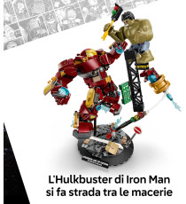 Lego Marvel - Battaglia epica: Hulkbuster vs. The Hulk - Lego 76343 con 2 Action Figure e Minifigure di Iron Man Anni 9+ 413pz