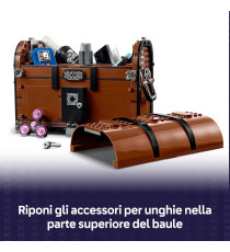 Lego Wednesday - Appartamento di Mano - Lego 76785 con Mini Bambolina di Enid, Figura di Mano e Accessori 828pz Anni 10+