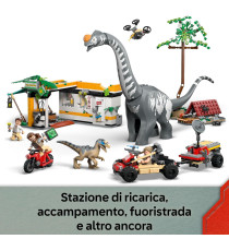 Lego Jurassic World - Alla ricerca del Raptor e del Titanosauro - Lego 76973 2 Dinosauri,Fuoristrada, Moto Anni 7+ 582pz