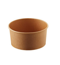 Bowl monouso Street Food - Ø 15 x H 7,5 cm - 1000 ml - avana/bianco - Leone - conf. 24 pezzi