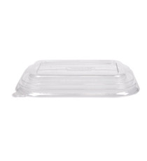 Coperchio in resina - per bowl rettangolari 500/750 ml – 17 x 12 cm - trasparente - Signor Bio - conf. 50 pezzi