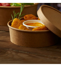 Coperchio Street Food -  per bowl monouso - Ø 18,4 cm - trasparente - Leone - conf. 24  pezzi