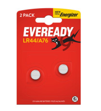 Micropila Eveready LR44/A76 - 1,5V - a pastiglia - litio - Energizer - blister 2 pezzi
