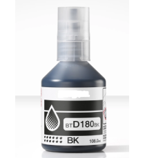 Flacone inchiostro BTD180BK nero ink dye cartuccia compatibile per Brother DCP-T580DW,T583DW,T780DW capacità 108ml 7.500 pagine