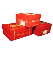 Carta in modulo continuo - 24 x 11  - 2 copie - 53 gr - piste staccabili - bianco - Sabacart - conf. 1000 fogli