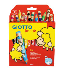 Supermatitoni - diametro mina 7 mm - con temperino - colori assortiti - Giotto - astuccio 12 pezzi