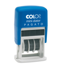 Timbro Mini Dater S160/L1 Datario + PAGATO - 4 mm - autoinchiostrante - Colop