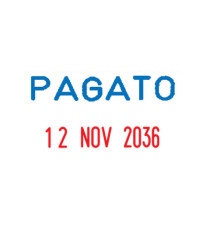 Timbro Mini Dater S160/L1 Datario + PAGATO - 4 mm - autoinchiostrante - Colop