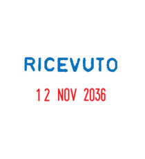 Timbro Mini Dater S160/L2 Datario + RICEVUTO - 4 mm - autoinchiostrante - Colop