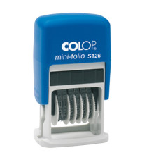 Timbro Mini Folio S126 Numeratore - 6 colonne 3,8 mm - autoinchiostrante - Colop