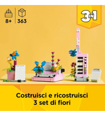 Lego Creator 3in1 - Macchina da scrivere con fiori - Lego 31169 si Trasforma in Keytar o in Vaso di Fiori Anni 8+ 363pz
