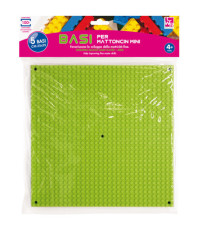 Base costruzioni Micro - in ABS - 25 x 25 cm - colori assortiti - CWR - conf. 5 pezzi