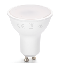 Faretta led GU10 8W 640 lumen 3000K luce calda misura 50Hx55mm equivale A 88W a incandescenza