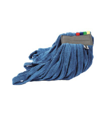 Mop Raptor - a frange tubolari - 350 gr - microfibra - blu - Perfetto
