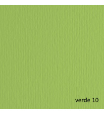 Cartoncino Elle Erre - 70 x 100 cm - 220 gr - verde pisello 110 - Fabriano - blister 10 fogli
