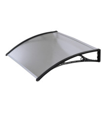 Pensilina modulare - 100 x 60 cm - policarbonato alveolare - trasparente - Garden Friend