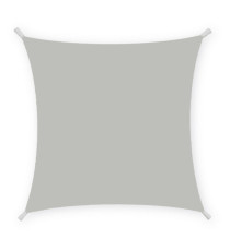 Tenda a vela quadrata ombreggiante - 3 x 3 m - PL - cenere - Garden Friend