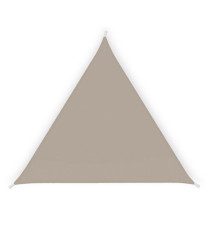 Tenda a vela triangolare ombreggiante - 5 x 5 x 5 m - PL - tortora - Garden Friend